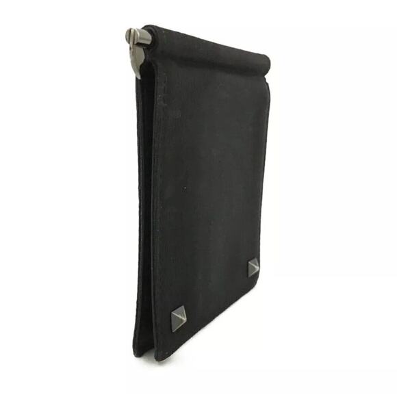 Authentic VALENTINO Rock Studs Camouflage Nylon Money Clip Bifold Wallet/4AG0617 - Picture 5 of 13
